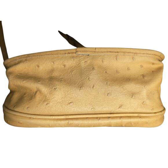 Vintage classic ostrich leather made in Italy crossbody purse - Picture 6 of 10